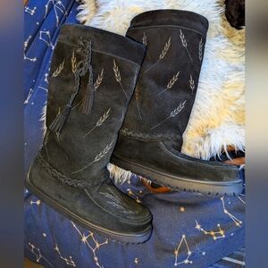Manitoba Mukluks size 8 Black Waterproof Boots s
